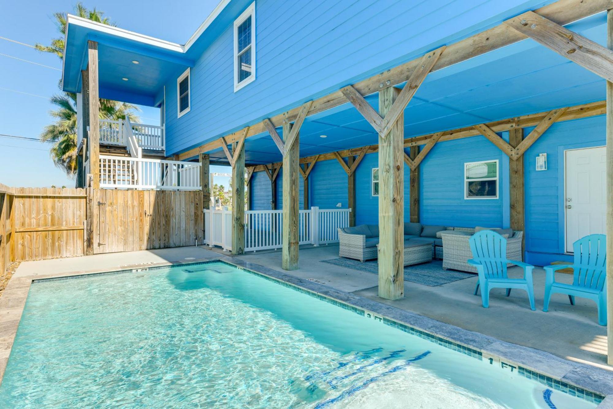 Trendy Port Aransas Home With Private Pool And Deck! Kültér fotó